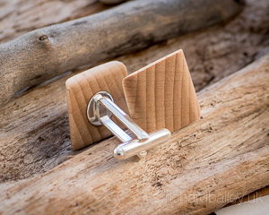 Beech Wood Cufflinks